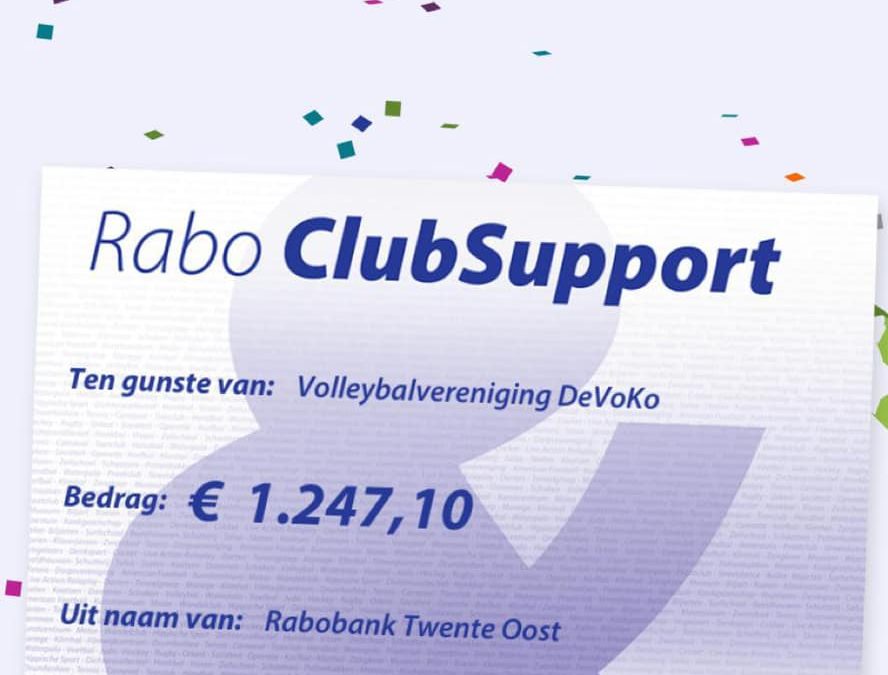 Uitreiking Rabo ClubSupport